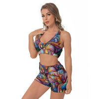 All-Over Print Women's Sports Bra Suit