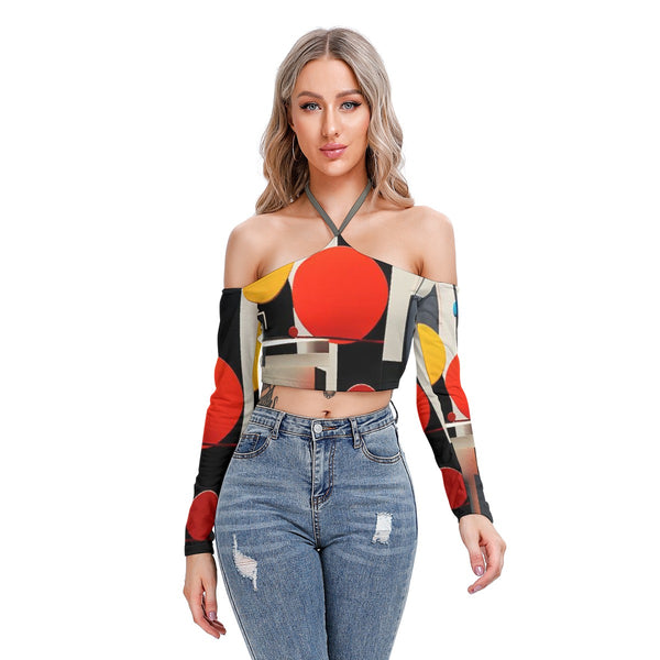 Women's Halter Lace-up Top